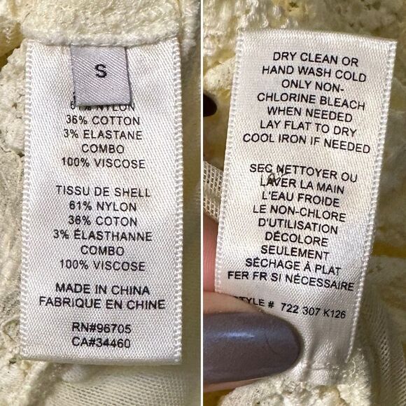 REBECCA TAYLOR Stretch Lace Peplum Top Sheer S NEW with Tags - Picture 8 of 15